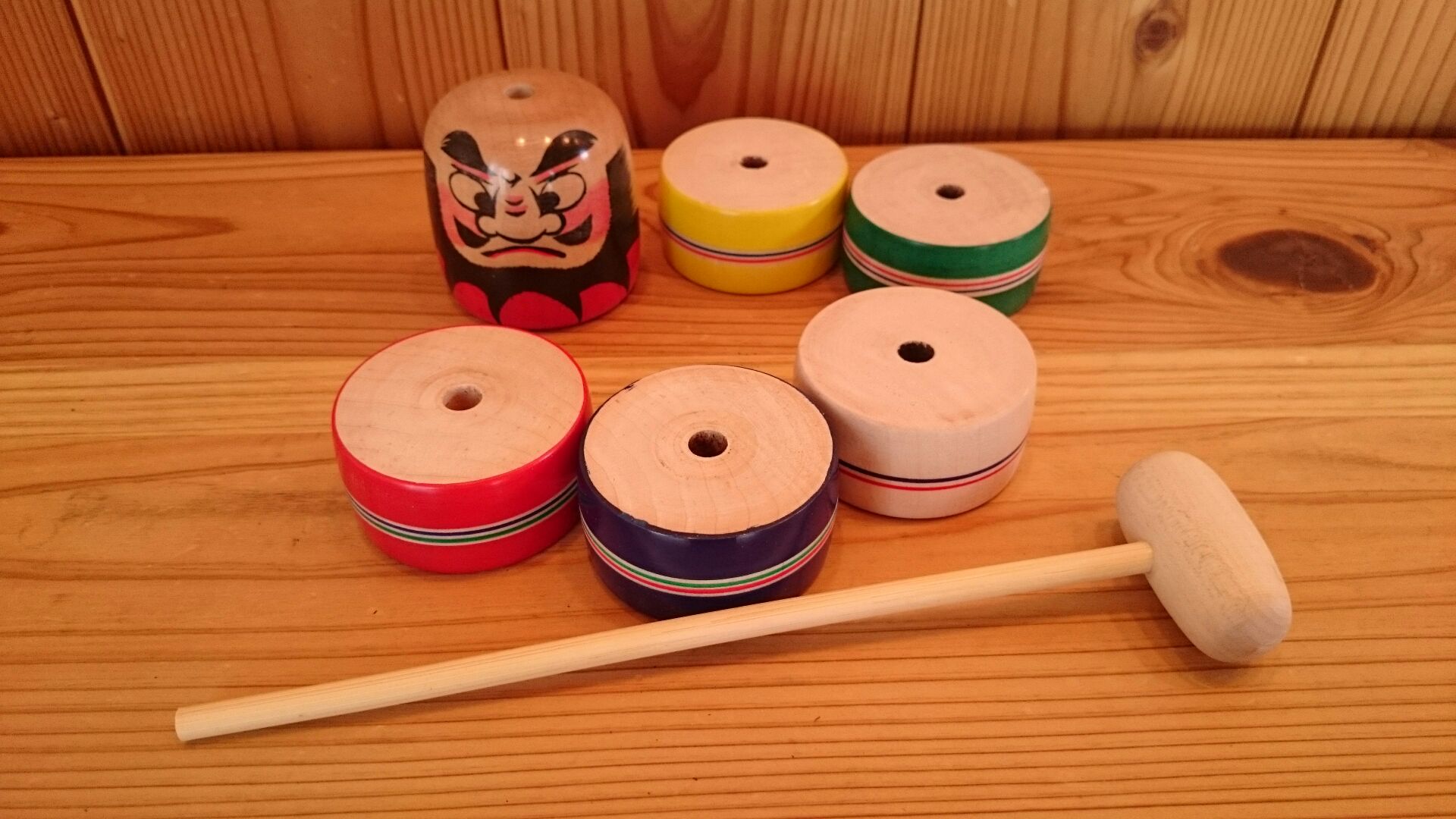 輪抜きダルマ 大 (だるま落とし) あそびハウス こどもと森 輪抜きダルマ 大 (だるま落とし) あそびハウス こどもと森